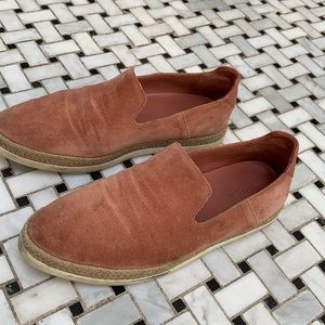 Vince slip on suede shoes